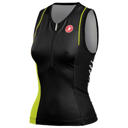 Castelli Core W Tri Top Zwart/limoen Dames 14120-431 3 Castelli Core W Tri Top Zwart/limoen Dames 14120-431