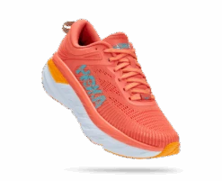 Hoka One One Hoka Bondi 7 Hardloopschoenen Roze Dames -Sportwetsuit Winkel 1110519 ccsd 001