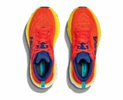 Hoka One One Hoka Bondi 8 Hardloopschoenen Geel/rood Heren -Sportwetsuit Winkel 1123202 rafl 002