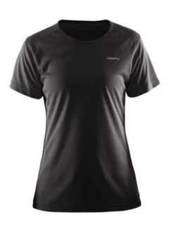 Craft Prime Korte Mouw Hardloopshirt Zwart Dames