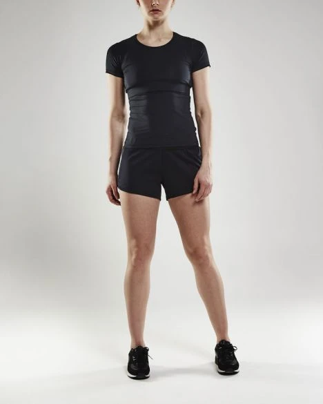 Craft Eaze Jersey Hardloop Short Zwart Dames 4 Craft Eaze Jersey Hardloop Short Zwart Dames - Image 2