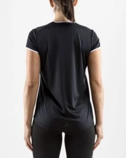 Craft Eaze Korte Mouw Hardloopshirt Zwart Dames -Sportwetsuit Winkel 1905877 999900 eaze ss tee c3