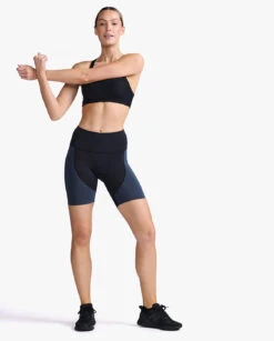 2XU Aero 7 Inch Tri Shorts Donkerblauw Dames -Sportwetsuit Winkel 2xu aero 7 inch tri short wt6435b idk wht 019