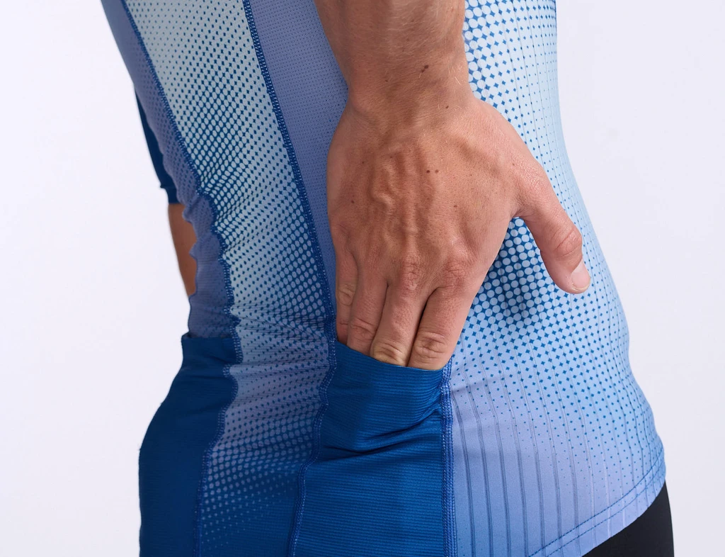 2XU Aero Tri Top Korte Mouw Wit/blauw Heren 8 2XU Aero Tri Top Korte Mouw Wit/blauw Heren - Image 6