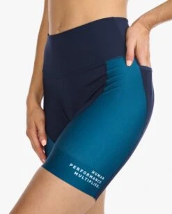2XU Aero 7 Inch Tri Shorts Blauw Dames -Sportwetsuit Winkel 2xu dames shorts wt6435b mdn wht 05
