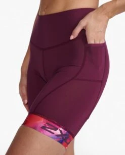 2XU Core 7 Inch Tri Shorts Roze Dames -Sportwetsuit Winkel 2xu dames shorts wt6442b mul ftv 03