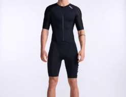 2XU Aero Trisuit Korte Mouw Zwart Heren