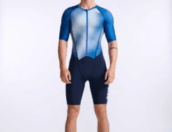 Sportwetsuit Winkel 44 2XU Aero Trisuit Korte Mouw Wit/blauw Heren