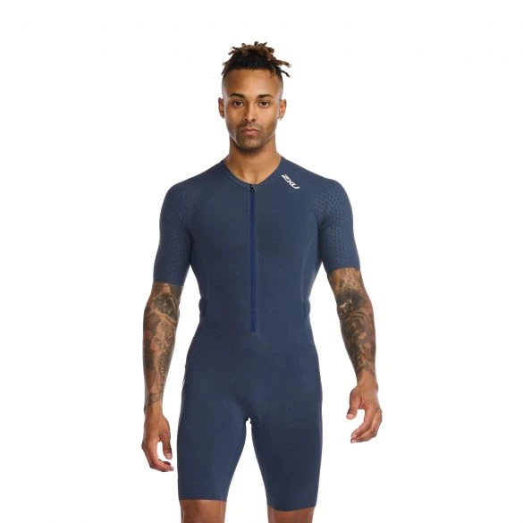 2XU Light Speed Tech Trisuit Korte Mouw Blauw Heren 3 2XU Light Speed Tech Trisuit Korte Mouw Blauw Heren