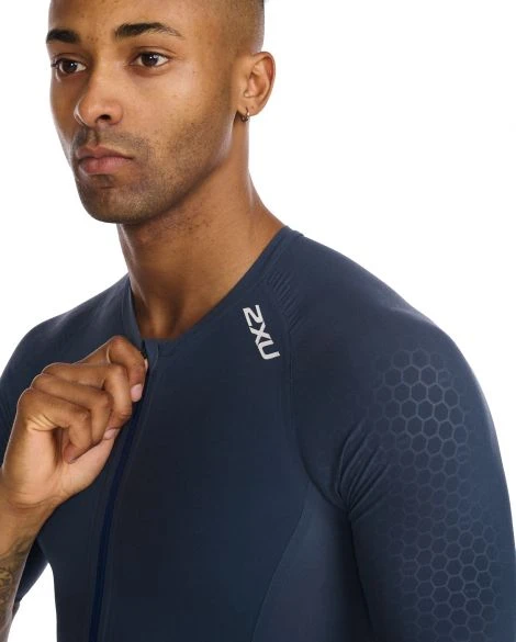 2XU Light Speed Tech Trisuit Korte Mouw Blauw Heren 8 2XU Light Speed Tech Trisuit Korte Mouw Blauw Heren - Image 6