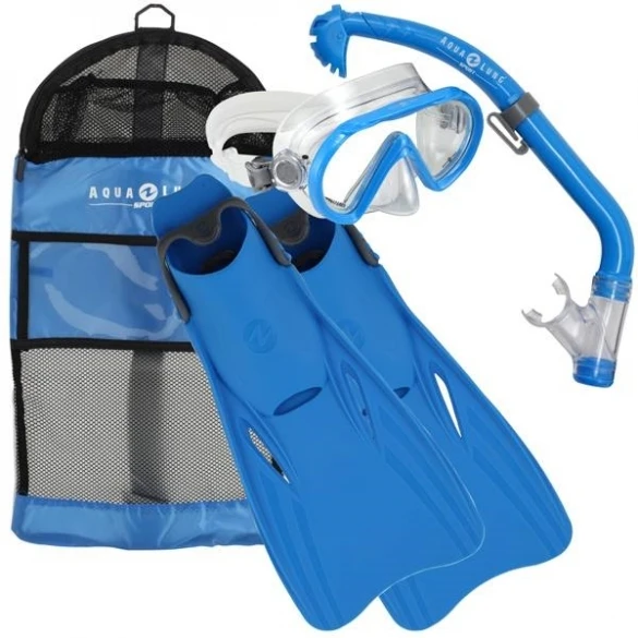 Aqua Lung Sport Santa Cruz Kids Snorkelset Maat L/XL Blauw 3 Aqua Lung Sport Santa Cruz Kids Snorkelset Maat L/XL Blauw