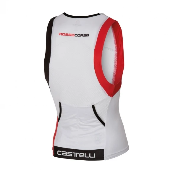 Castelli Free Tri Top Heren Wit/rood 16069-123 4 Castelli Free Tri Top Heren Wit/rood 16069-123 - Image 2