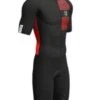 Compressport Aero Korte Mouw Trisuit Zwart Heren 2 Compressport Aero Korte Mouw Trisuit Zwart Heren -Sportwetsuit Winkel aero ss trisuit m black red 01