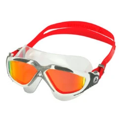 Aqua Sphere Vista Titanium Spiegellens Zwembril Wit/rood 9 Aqua Sphere Vista Titanium Spiegellens Zwembril Wit/rood -Sportwetsuit Winkel aqua sphere zwembril vista ms5600915lmr white red lmr 01