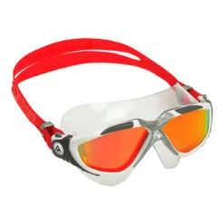 Aqua Sphere Vista Titanium Spiegellens Zwembril Wit/rood