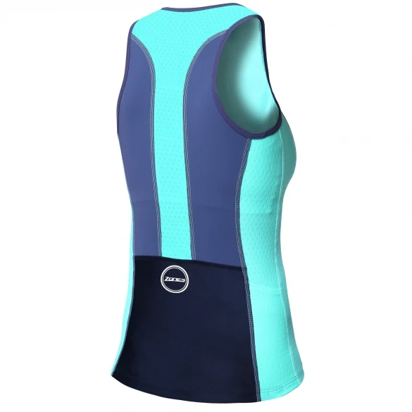 Zone3 Aquaflo Plus Tri Top Zwart/mintgroen Dames 4 Zone3 Aquaflo Plus Tri Top Zwart/mintgroen Dames - Image 2