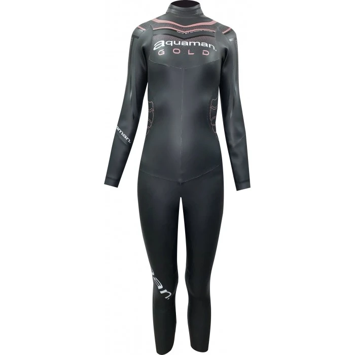 Aquaman Cell Gold Lange Mouw Wetsuit Dames 3 Aquaman Cell Gold Lange Mouw Wetsuit Dames