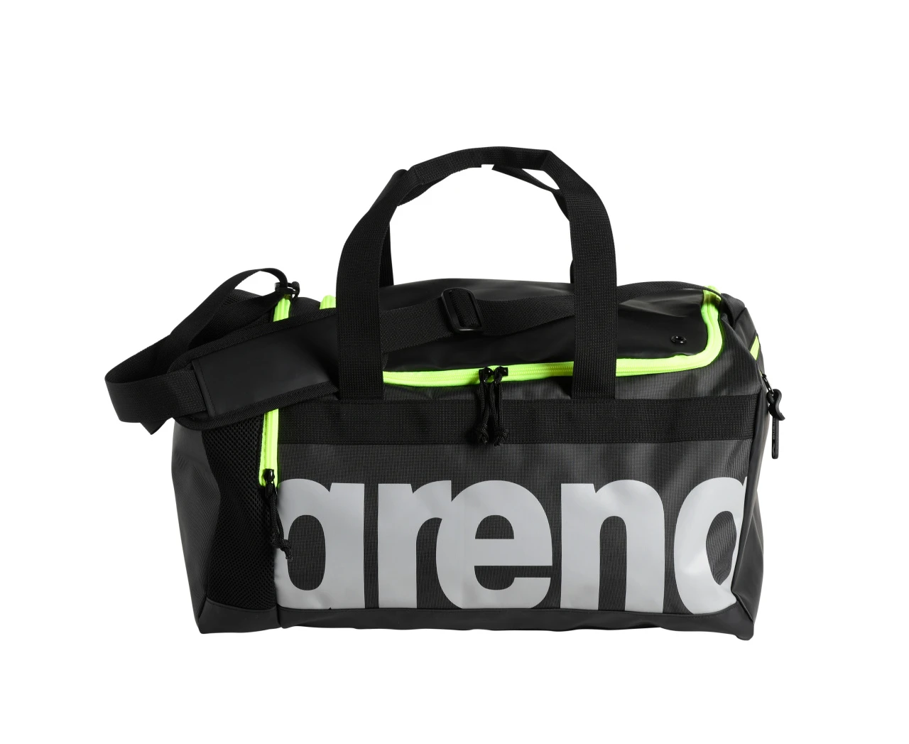 Arena Spiky 3 Duffle 40L Zwemtas Donkerblauw/geel 4 Arena Spiky 3 Duffle 40L Zwemtas Donkerblauw/geel - Image 2
