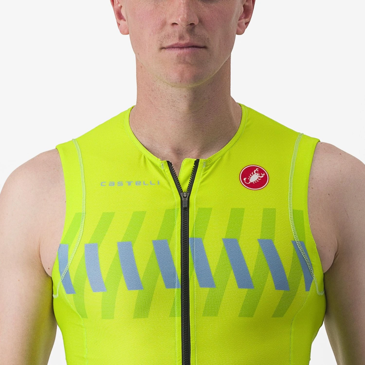 Castelli Free Sanremo 2 Trisuit Mouwloos Groen/geel Heren 5 Castelli Free Sanremo 2 Trisuit Mouwloos Groen/geel Heren - Image 3