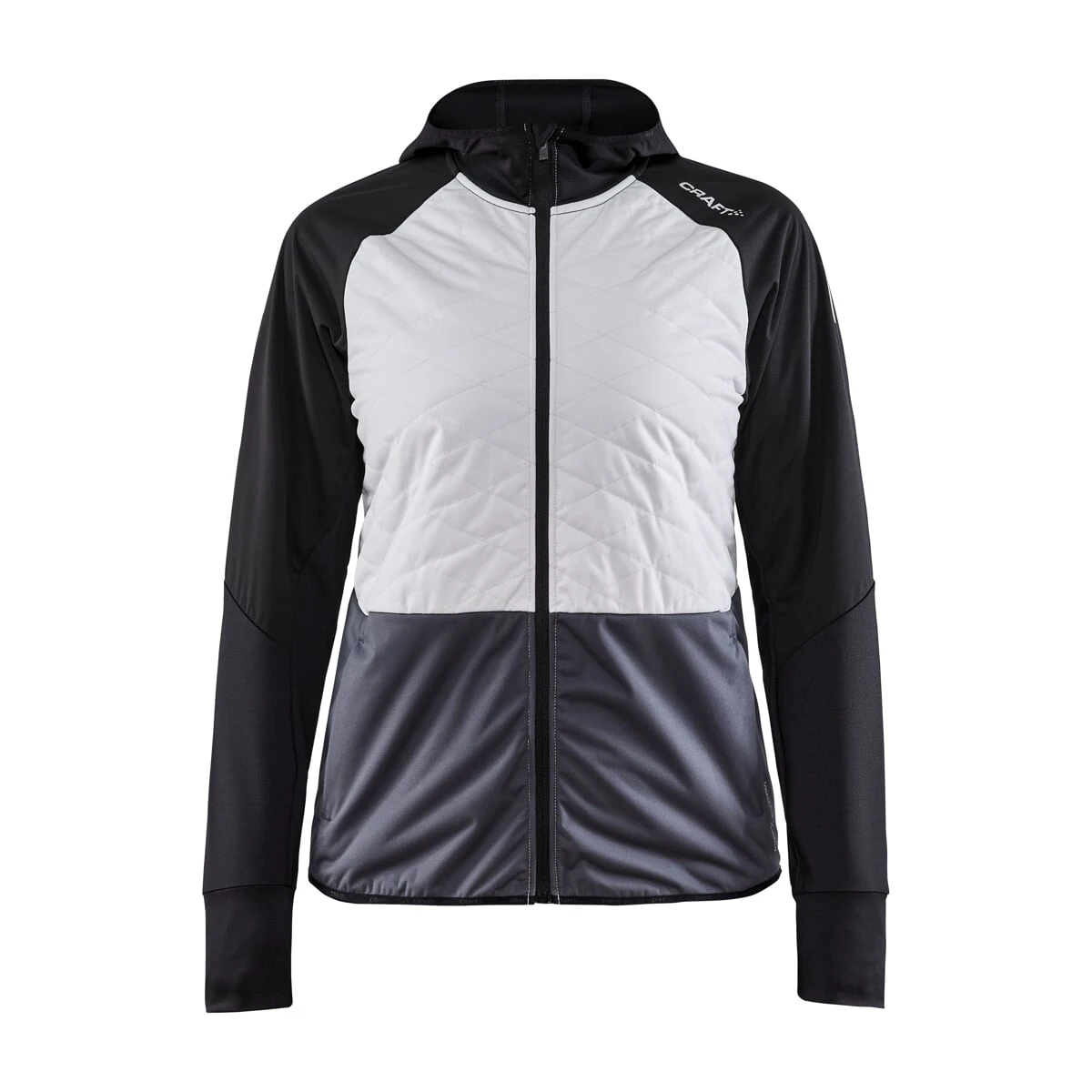 Craft Advanced Warm Tech Fietsjack Zwart/grijs Dames 3 Craft Advanced Warm Tech Fietsjack Zwart/grijs Dames