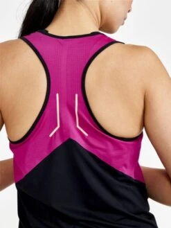 Craft PRO Hypervent Singlet Shirt Mouwloos Zwart/roze Dames 15 Craft PRO Hypervent Singlet Shirt Mouwloos Zwart/roze Dames -Sportwetsuit Winkel craft shirt dames pro hypervent singlet w 1910435 999486 06