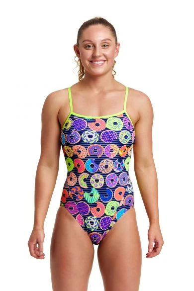 Funkita Dunkin Donuts Single Strap Badpak Dames 3 Funkita Dunkin Donuts Single Strap Badpak Dames
