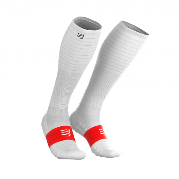 Compressport Full Socks Oxygen Compressiesokken Wit 3 Compressport Full Socks Oxygen Compressiesokken Wit
