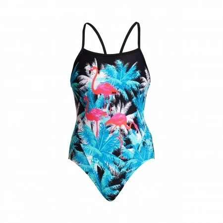 Funkita Flamingo Night Single Strap Badpak Dames 3 Funkita Flamingo Night Single Strap Badpak Dames