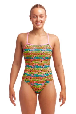 Funkita Lying Cheet Single Strap Badpak Dames 9 Funkita Lying Cheet Single Strap Badpak Dames -Sportwetsuit Winkel funkita zwemkleding dames single strap fks030l lying cheet 004