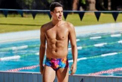 Funky Trunks Ocean Galaxy Classic Trunk Zwembroek Heren -Sportwetsuit Winkel funky trunks zwemkleding heren classic trunk ft30m ocean galaxy 011