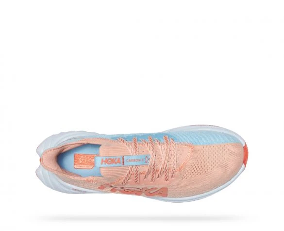 Hoka One One Hoka Carbon X 3 Hardloopschoenen Roze/blauw Dames 5 Hoka One One Hoka Carbon X 3 Hardloopschoenen Roze/blauw Dames - Image 3