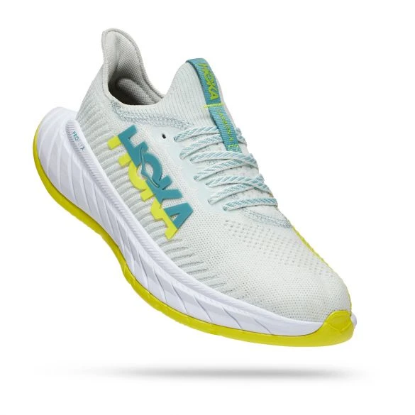 Hoka One One Hoka Carbon X 3 Hardloopschoenen Wit/geel Dames 4 Hoka One One Hoka Carbon X 3 Hardloopschoenen Wit/geel Dames - Image 2