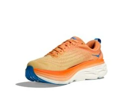 Hoka One One Hoka Bondi 8 Hardloopschoenen Oranje/blauw Heren -Sportwetsuit Winkel hoka heren bondi 8 1123202 imon 03