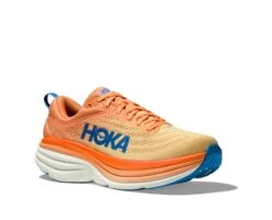Hoka One One Hoka Bondi 8 Hardloopschoenen Oranje/blauw Heren -Sportwetsuit Winkel hoka heren bondi 8 1123202 imon 06
