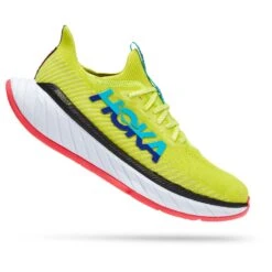 Hoka One One Hoka Carbon X 3 Hardloopschoenen Groen/blauw Heren -Sportwetsuit Winkel hoka heren carbon x evening primrose scuba blue 1123192 epsb 02