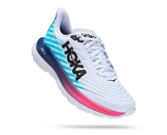 Hoka One One Hoka Mach 5 Hardloopschoenen Wit/blauw Heren 3 Hoka One One Hoka Mach 5 Hardloopschoenen Wit/blauw Heren
