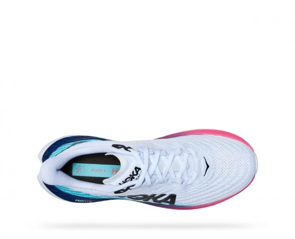 Hoka One One Hoka Mach 5 Hardloopschoenen Wit/blauw Heren 5 Hoka One One Hoka Mach 5 Hardloopschoenen Wit/blauw Heren - Image 3