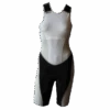 Ironman Trisuit Back Zip Mouwloos Extreme Suit Wit/grijs Dames