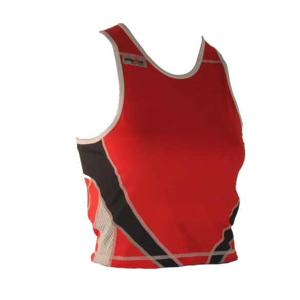 Ironman Tri Top Mouwloos Extreme Rood/zwart Dames 3 Ironman Tri Top Mouwloos Extreme Rood/zwart Dames