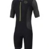 Zone3 Aquaflo Plus Korte Mouw Trisuit Zwart Heren