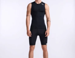 2XU Core Tri Singlet Mouwloos Zwart Heren
