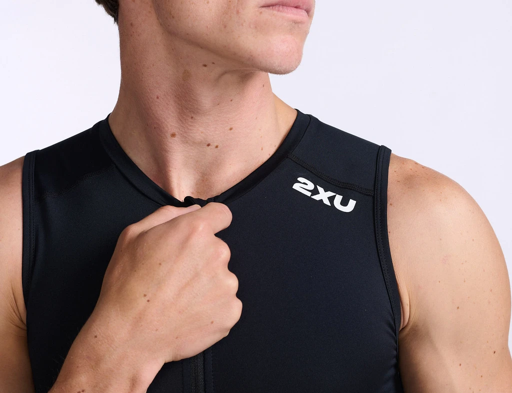 2XU Core Tri Singlet Mouwloos Zwart Heren 5 2XU Core Tri Singlet Mouwloos Zwart Heren - Image 3