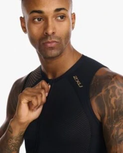 2XU Propel Swim Skin Zwart Heren 12 2XU Propel Swim Skin Zwart Heren -Sportwetsuit Winkel mt6658d blk tur 03