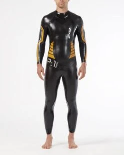 2XU P:1 Propel Lange Mouw Demo Wetsuit Zwart/oranje Heren Maat M 11 2XU P:1 Propel Lange Mouw Demo Wetsuit Zwart/oranje Heren Maat M -Sportwetsuit Winkel mw4991c blk flo 004 1