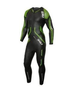 2XU Propel Pro Lange Mouw Wetsuit Zwart/groen Heren