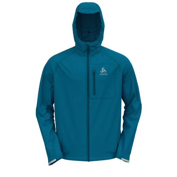 Odlo Dual Dry Waterproof Hardloopjack Blauw Heren 4 Odlo Dual Dry Waterproof Hardloopjack Blauw Heren - Image 2