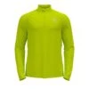 Odlo Essential Ceramiwarm (zip) Hardloopshirt Lange Mouw Geel Heren