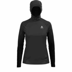 Odlo Zeroweight Ceramiwarm Hardloopshirt Lange Mouw Zwart Dames