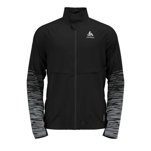 Odlo Zeroweight Pro Warm Reflect Hardloopjack Zwart Heren 3 Odlo Zeroweight Pro Warm Reflect Hardloopjack Zwart Heren