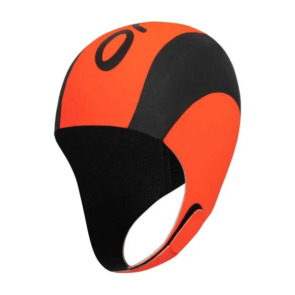 Orca Neopreen Swim Cap Zwart/oranje 3 Orca Neopreen Swim Cap Zwart/oranje